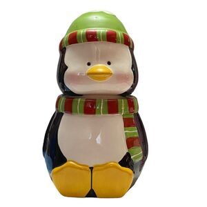 St. Jude Collectible  Porcelain Mini Cookie Jar  Christmas Holiday  Penguin